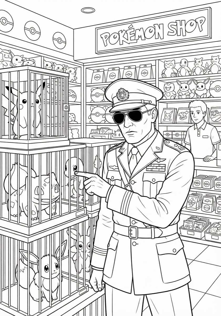 General in Pokémon Shop
