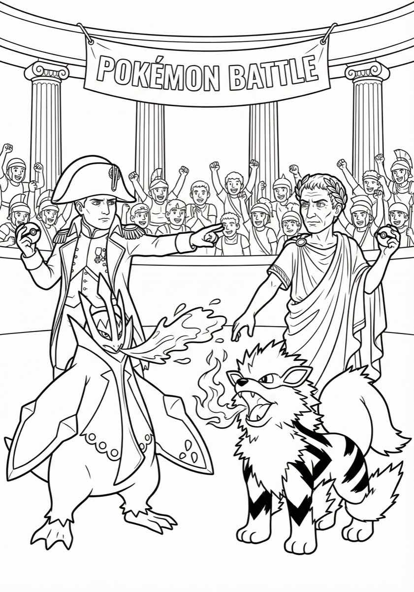 Napoleon vs Caesar Pokémon Battle
